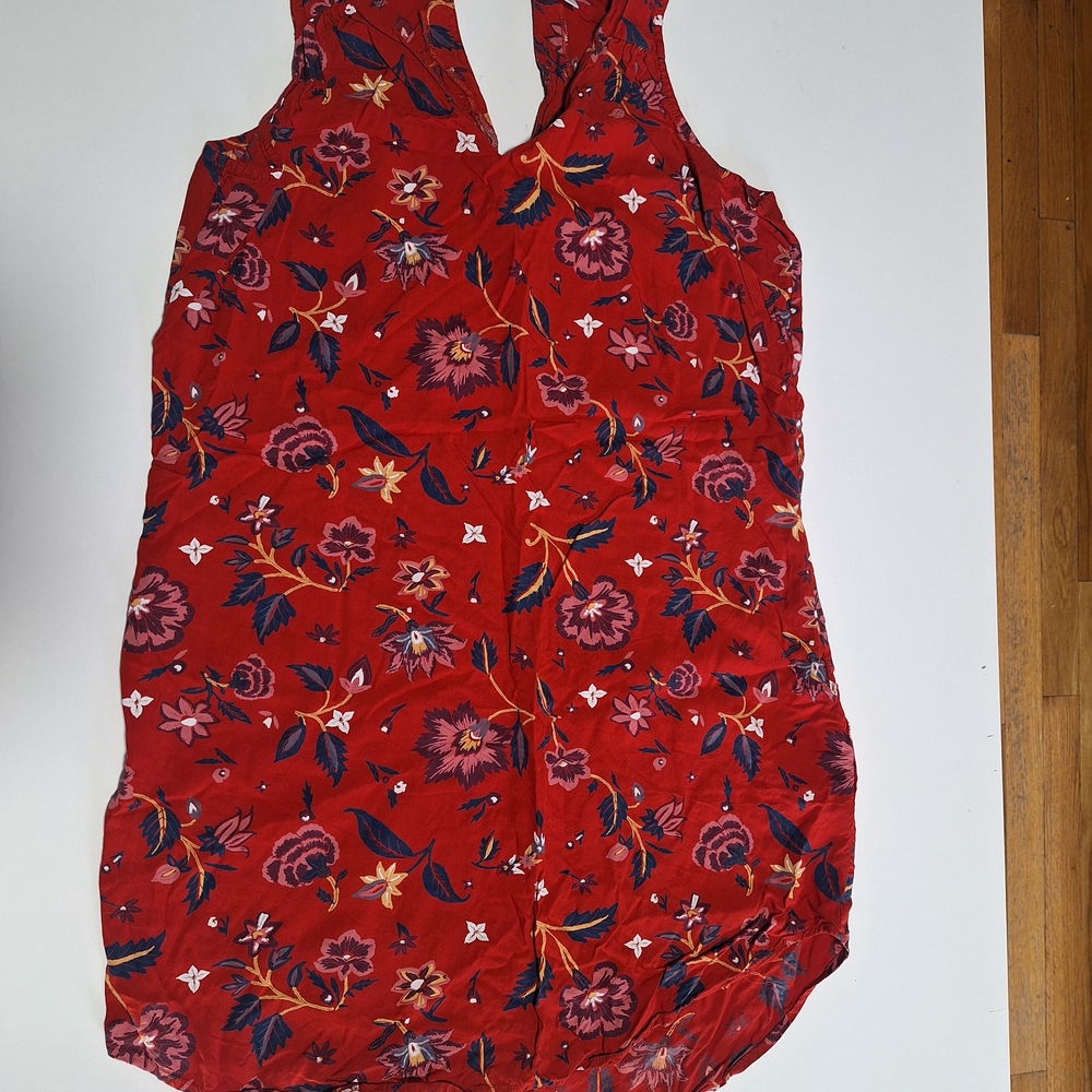 Old Navy Red Floral Dress